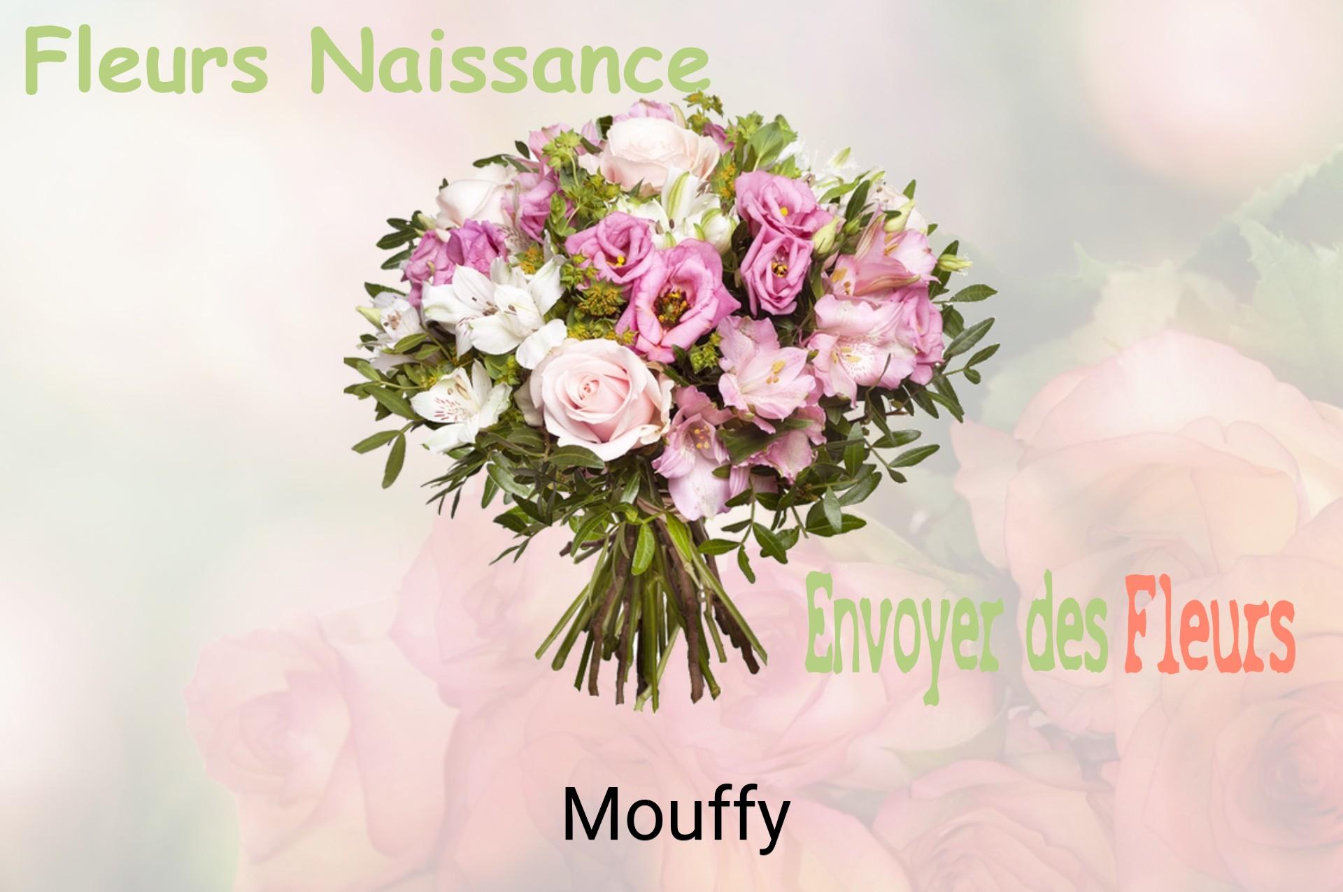 Bouquet de fleurs de naissance livré à Mouffy